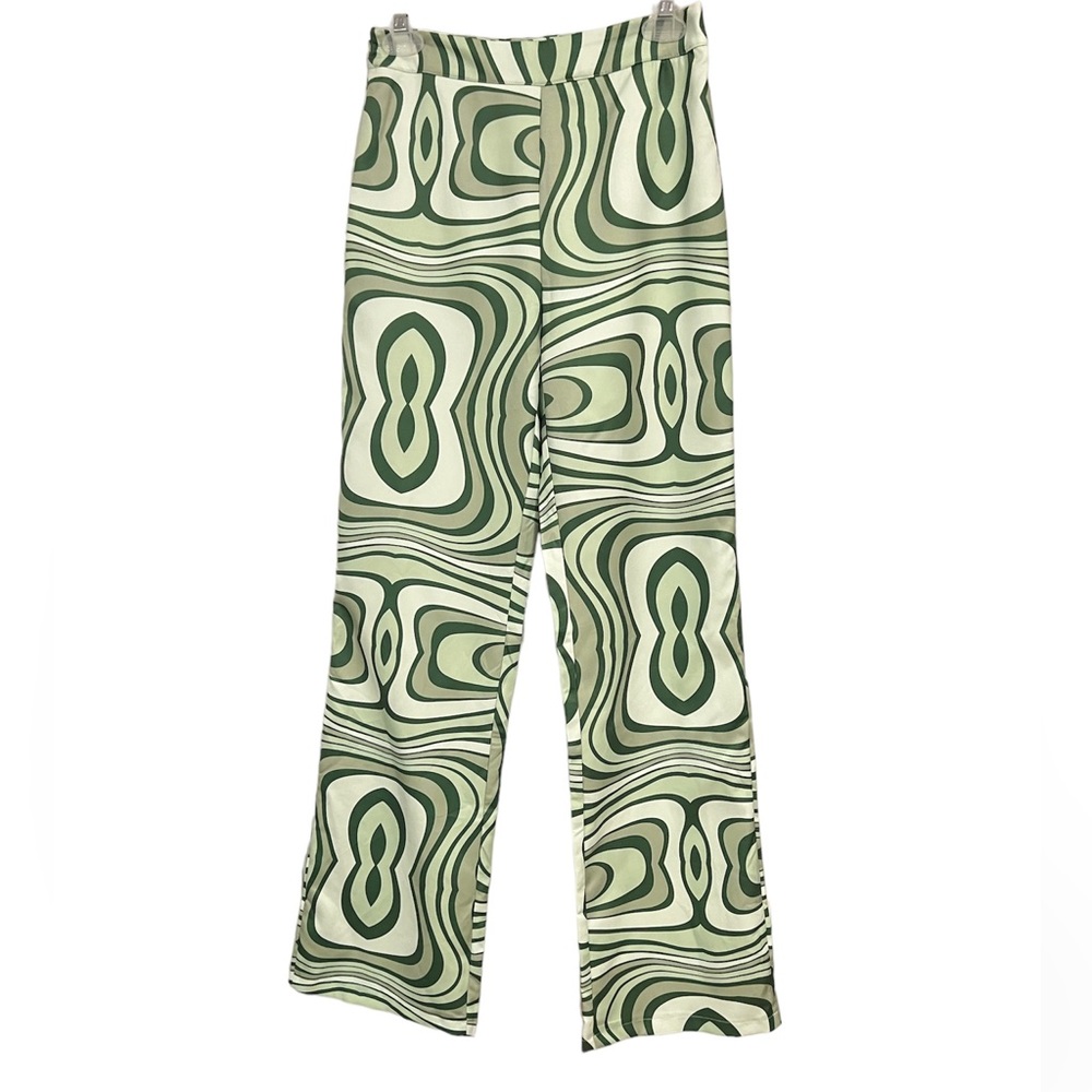 Wide Leg 70’s Marble Print Pants (S)